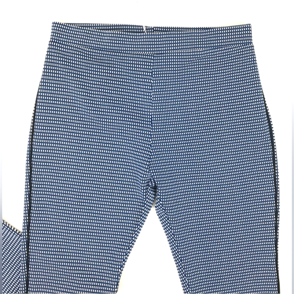 NWOT Zara Micro Plaid Stretch Ankle Zip Pants, Size L. - Picture 3 of 6